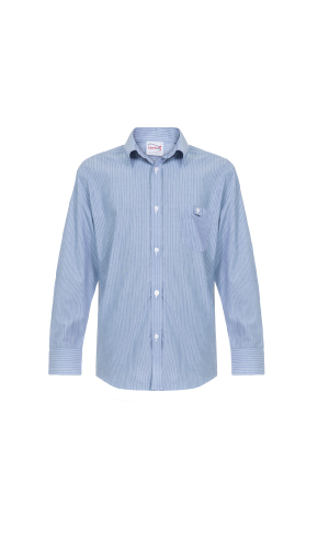 Men's Yarn-Dyed Sky Blue Stripe