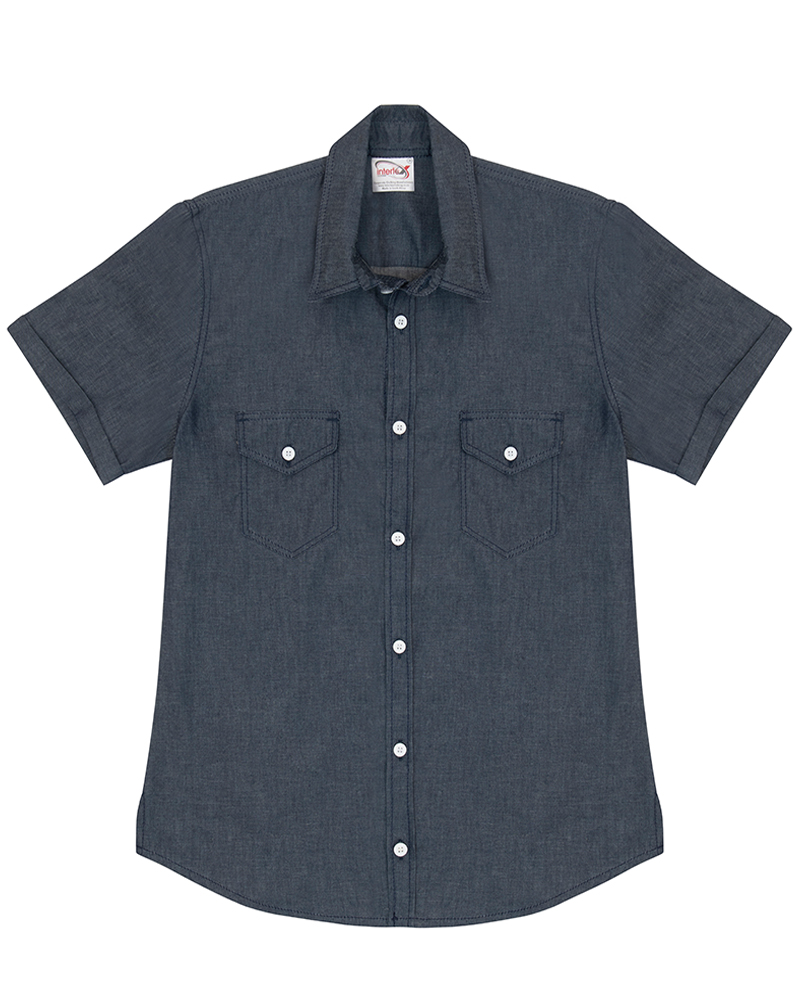 Ladies Short Sleeve Denim